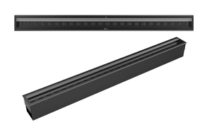Светильник VARTON архитектурный Plint Line M 1010*90мм 48 Вт 3000 К RAL9005 черный 2,5°
